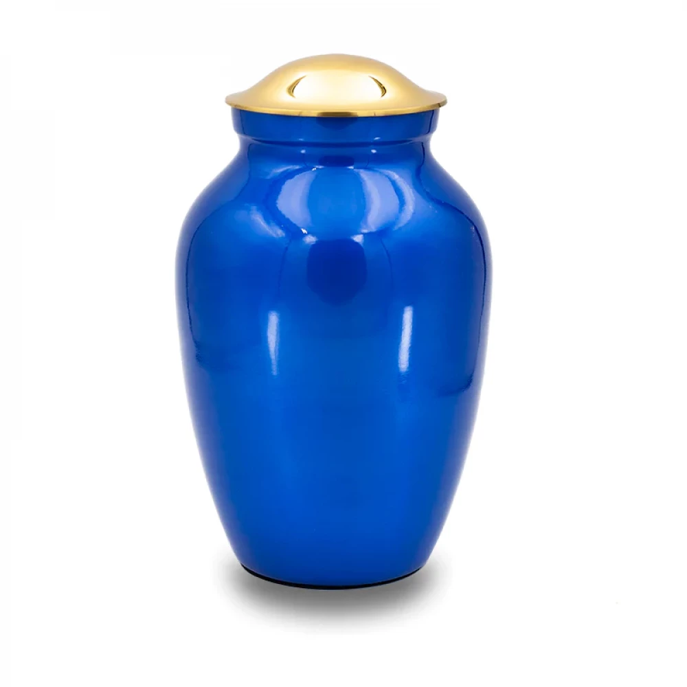 Max. Wt. Up to 125 lbs. Ocean Blue Cremation Urn