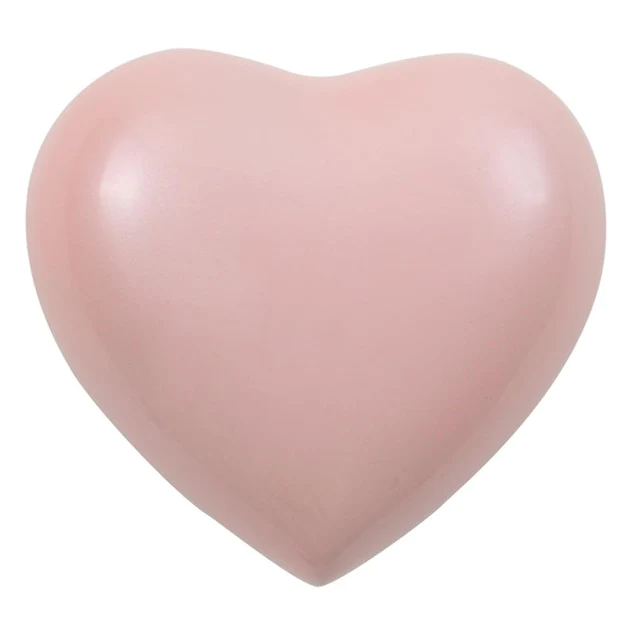 Pet’s Max. Wt. Up to 17 lbs. Pink Heart Pet Cremation Urn