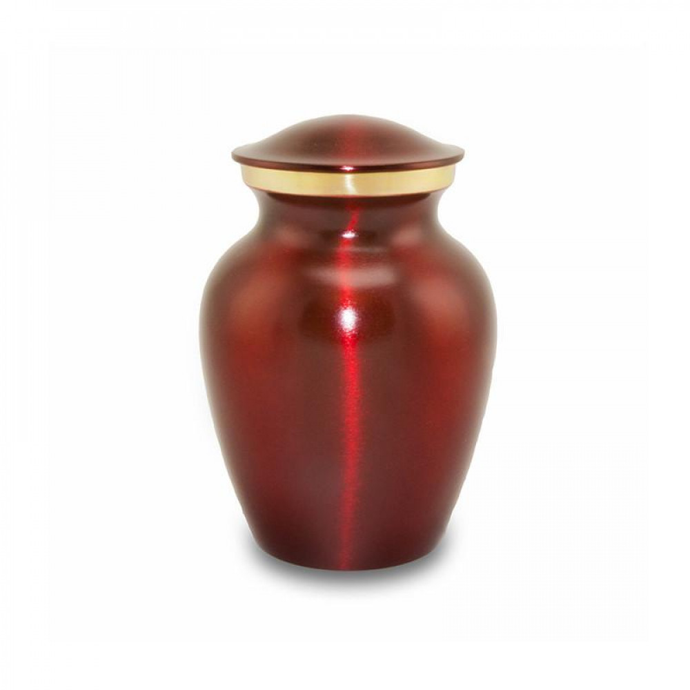 Pet’s Max. Wt. Up to 25 lbs. Brass Crimson Pet Cremation Urn