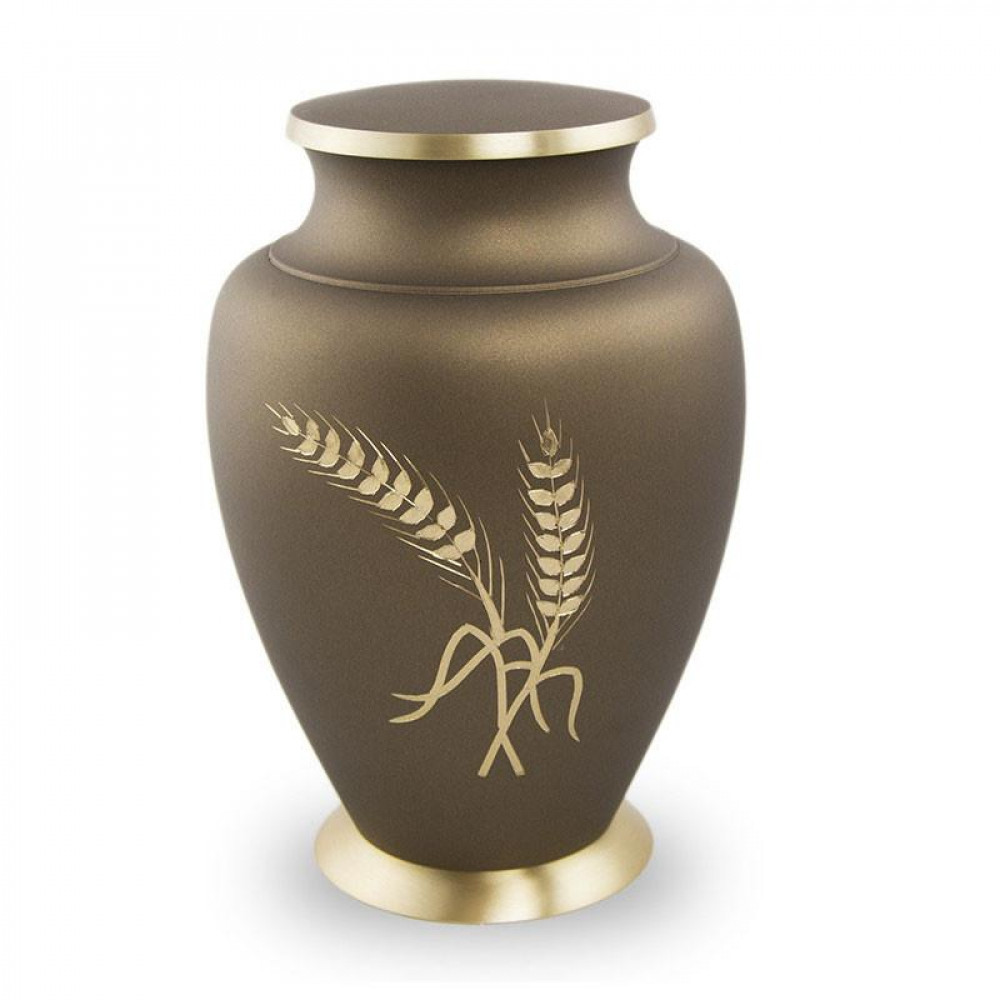 Max. Wt. Up to 200 lbs. Wheat Cremation Urn