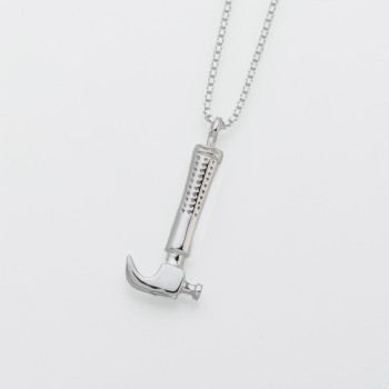 Sterling Silver Hammer Keepsake Pendant