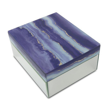 Pet’s Max. Wt. Up to 130 lbs. Twilight Clouds Glass Pet Cremation Urn