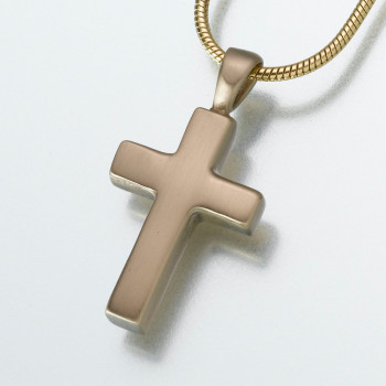 Brass Cross Keepsake Pendant