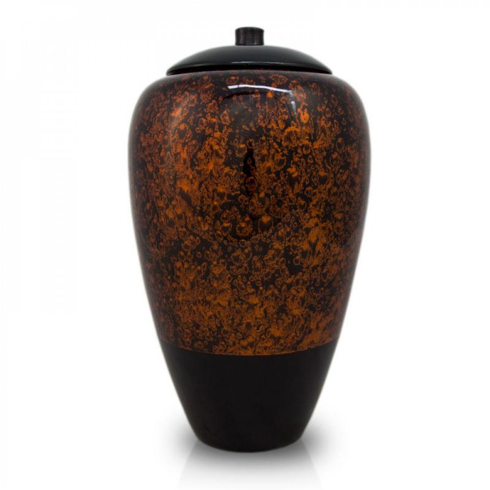 Max. Wt. Up to 200 lbs. Sustainable Bamboo Amber Cremation Urn