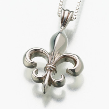 Sterling Silver Fleur de Lis Keepsake Pendant