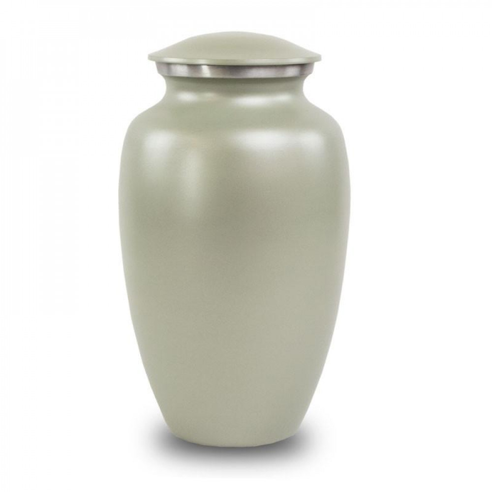 Max. Wt. Up to 200 lbs. Gray Cremation Urn