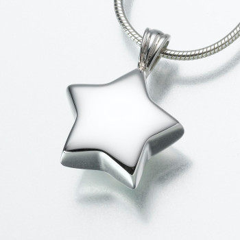 Sterling Silver Star Keepsake Pendant