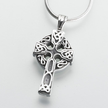 Sterling Silver Celtic Cross Keepsake Pendant