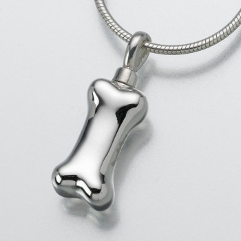 Sterling Silver Dog Bone Keepsake Pendant