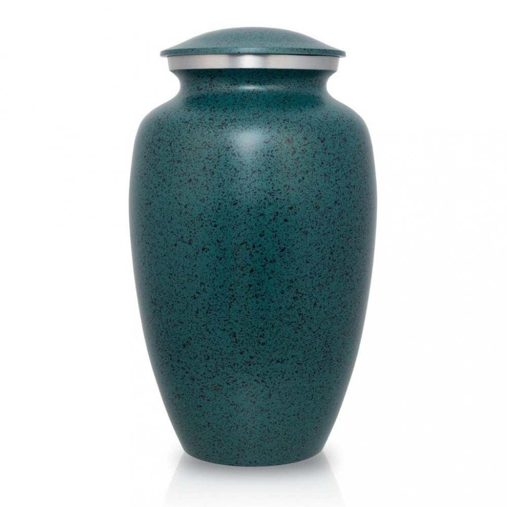 Max. Wt. Up to 200 lbs. Two-Tone Green Cremation Urn