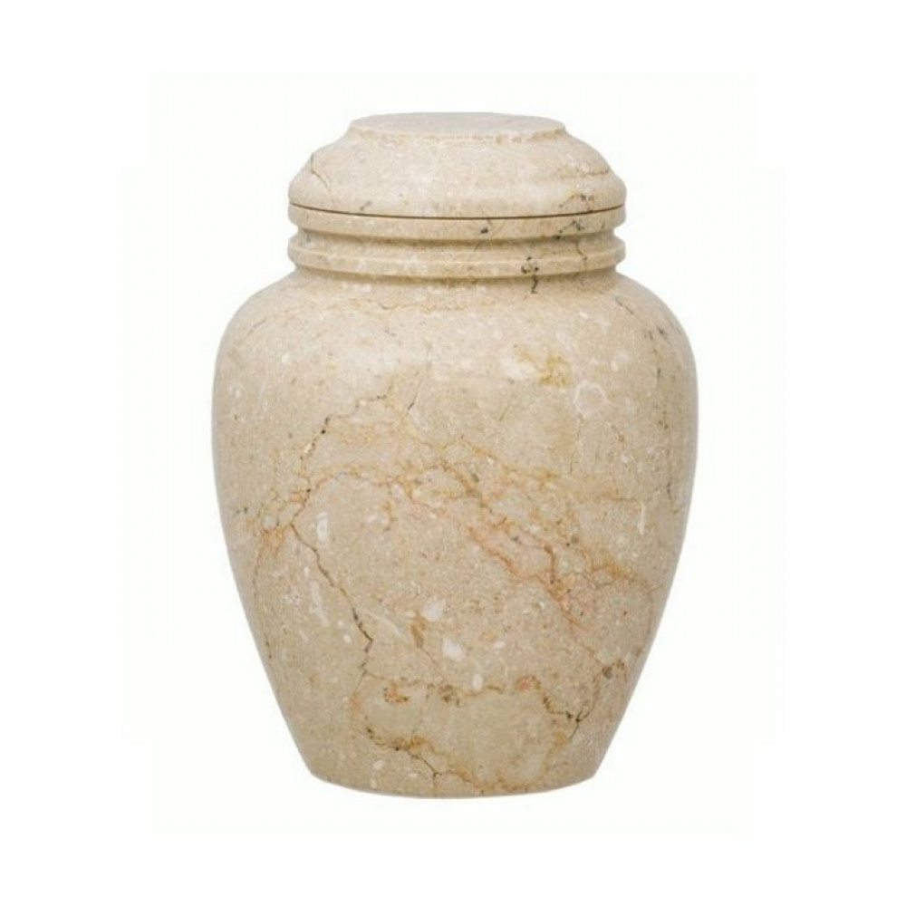 Max. Wt. Up to 20 lbs. Alluvium Marble Cremation Urn