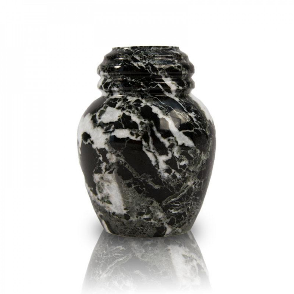 Max. Wt. Up To 3 lbs. Noire Marble Cremation Urn