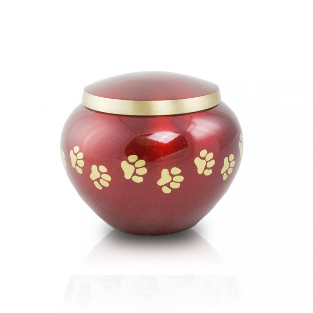 Pet’s Max. Wt. Up to 25 lbs. Crimson Pet Cremation Urn