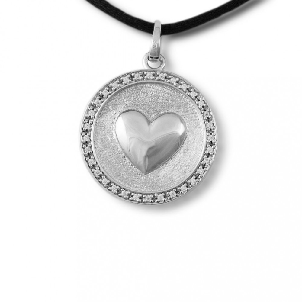 Sterling Silver In My Heart Keepsake Pendant