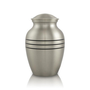 Max. Wt. Up to 40 lbs. Traditional Pewter Cremation Urn