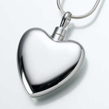 Sterling Silver Heart Keepsake Pendant