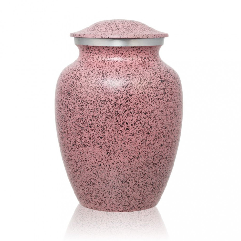 Max. Wt. Up to 85 lbs. Two-Tone Pink Cremation Urn