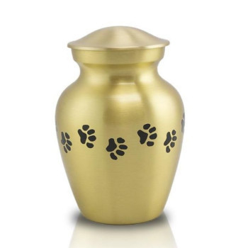 Pet’s Max. Wt. Up to 25 lbs. Bronze Paw Cremation Urn