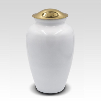 Max. Wt. Up to 200 lbs. Snow White Cremation Urn