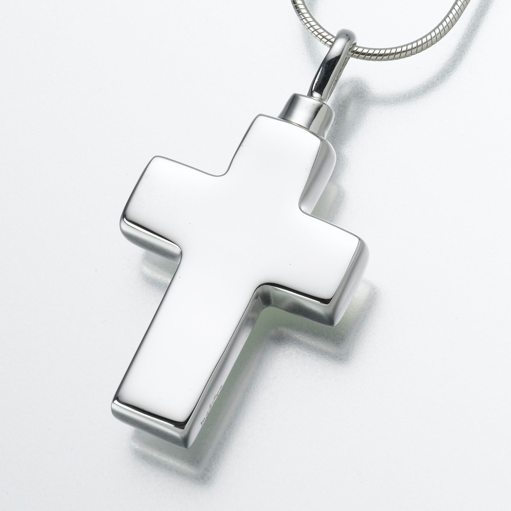 Sterling Silver Cross Keepsake Pendant