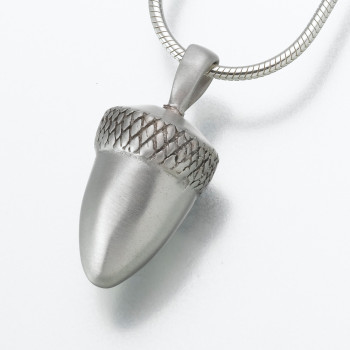 Sterling Silver Acorn Keepsake Pendant