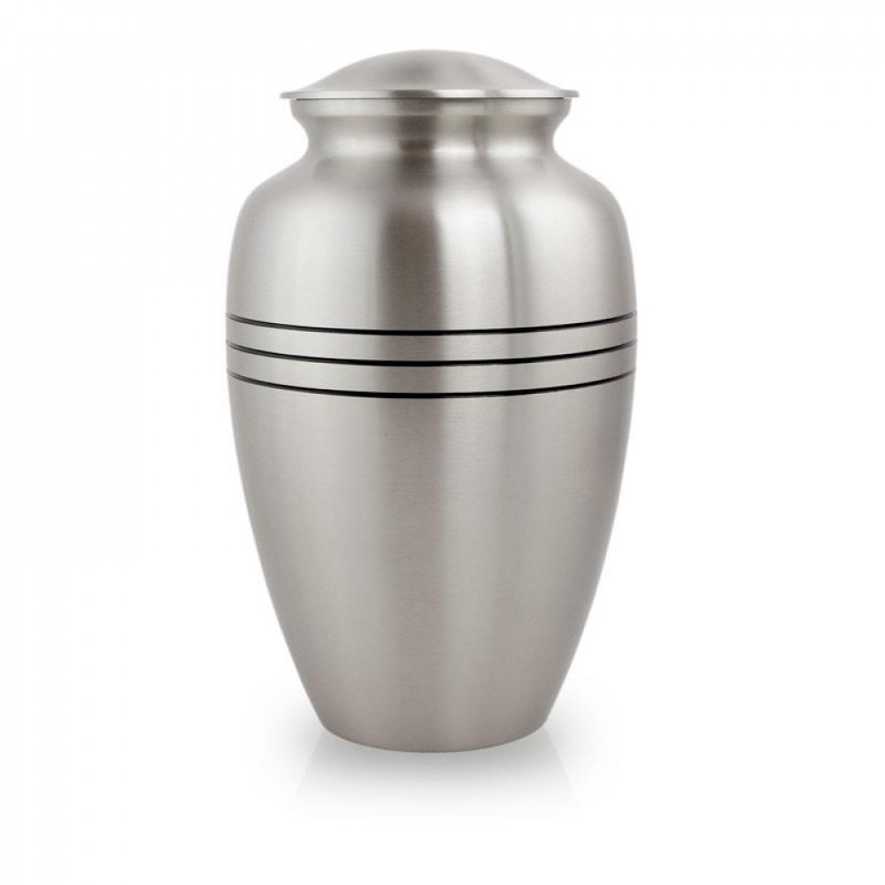 Max. Wt. Up to 190 lbs. Traditional Pewter Cremation Urn