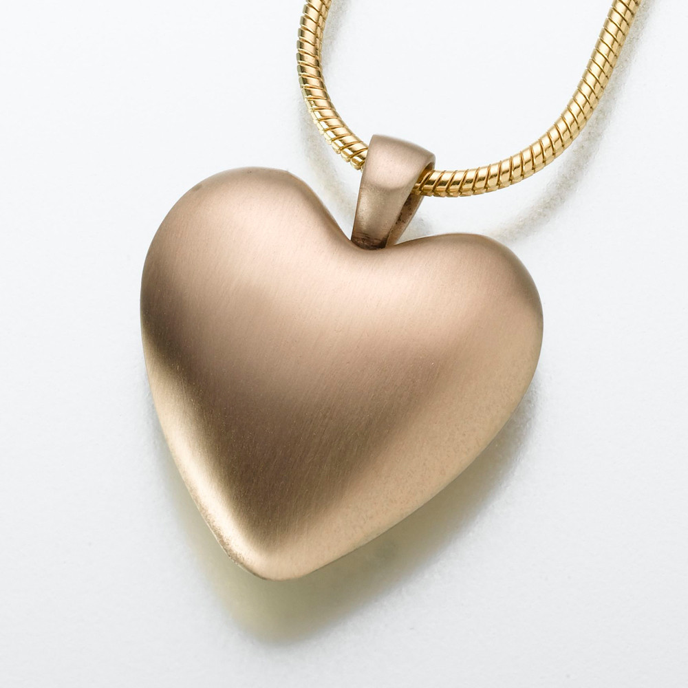 Bronze Heart Keepsake Pendant