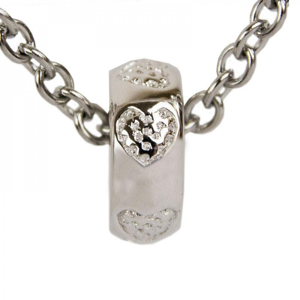 Sterling Silver Heart Keepsake Charm Bead