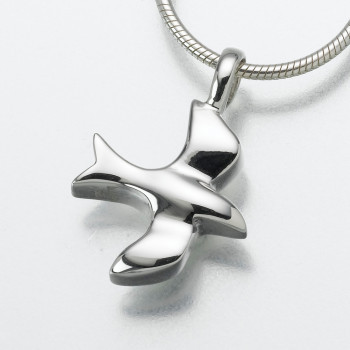 Sterling Silver Dove Keepsake Pendant