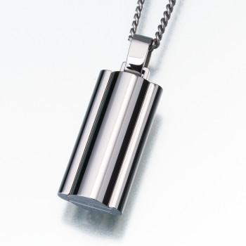 Stainless Steel Narrow Flask Keepsake Pendant