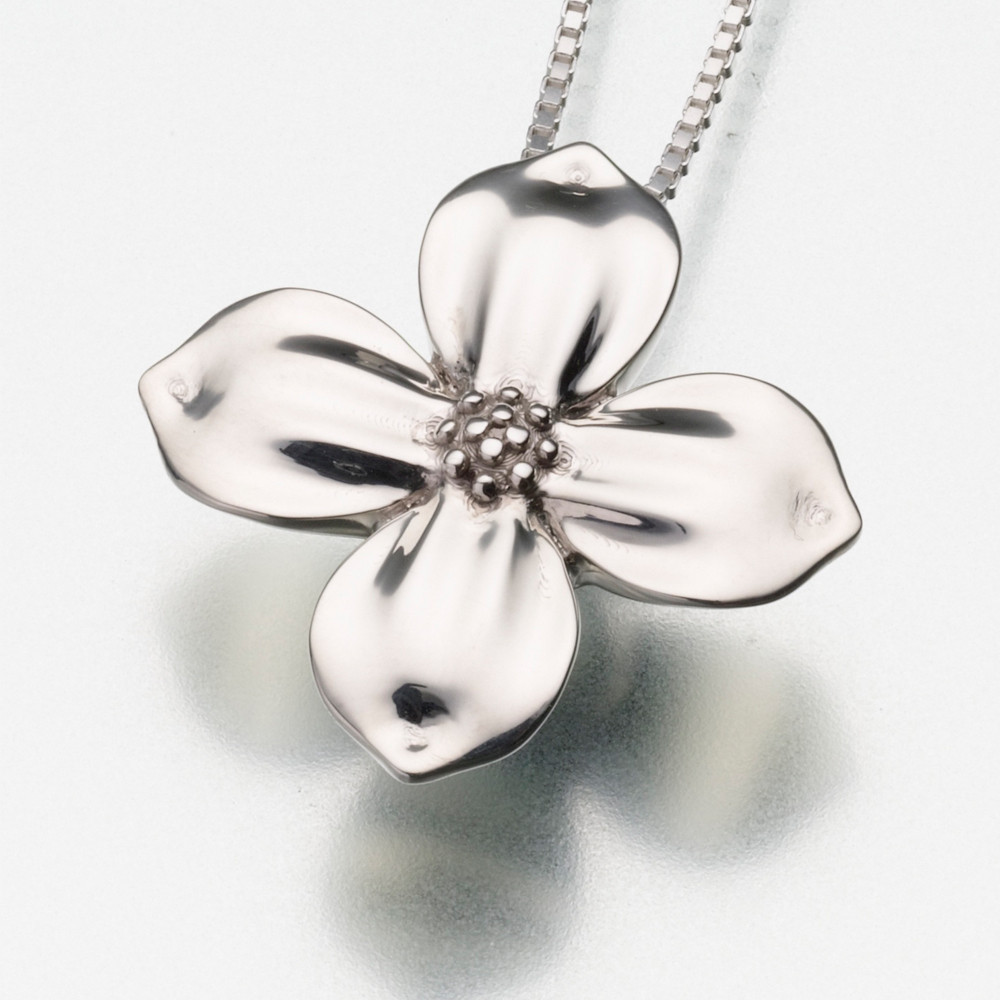 Sterling Silver Dogwood Blossom Pendant