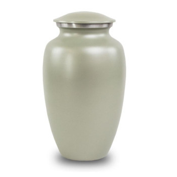 Max. Wt. Up to 200 lbs. Gray Cremation Urn